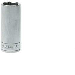 Bussola lunga a 6 punte con gambo 3/8'' 16 mm