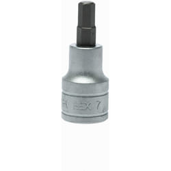 Bussola con gambo esagonale con gambo da 1/2'' 7 mm