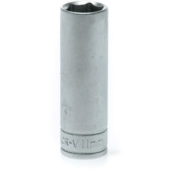 Bussola lunga esagonale con gambo 1/4'' 11 mm