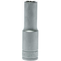 Bussola lunga a 12 punte con gambo 1/2'' 12 mm