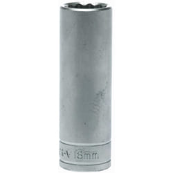 Bussola lunga a 12 punte con gambo 1/2'' 18 mm