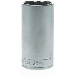 Tengtools - Bussola lunga 12 punte con gambo 1/2'', 30 mm