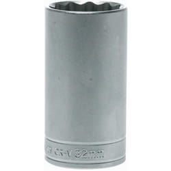 Bussola lunga 12 punte con gambo 1/2"", 32 mm