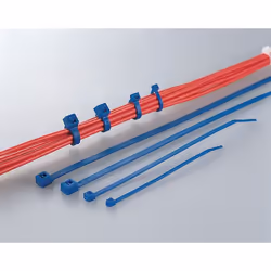 Hellermann Tyton T50R fascetta Poliammide Blu 100 pz - Vista aggiuntiva 4