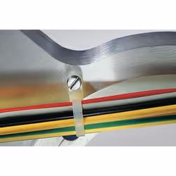 Hellermann Tyton T18MR fascetta Fascetta per montaggio a vite Poliammide Bianco 100 pz