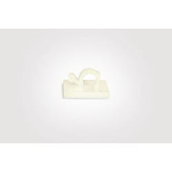 Hellermann Tyton RA6 fermacavo Bianco 100 pz