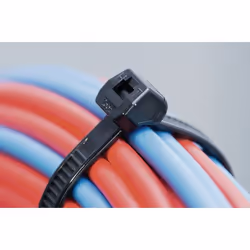 Hellermann Tyton T120ROS fascetta Poliammide Nero 100 pz