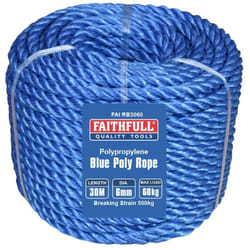 Corda poliestere blu 6 mm 30 m - Faithfull