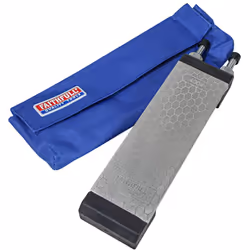 Qualità 400 g grossa e 1000 g fine. Superficie di affilatura: 200 x 70 mm. Base antiscivolo regolabile. Ideale per l' affilat ...