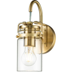 Kichler - Applique Contemporanea Brinley Acciaio Ottone Spazzolato 1 Luce E27