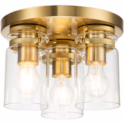 Collezione Brinley STILE VINTAGE, CARATTERE MODERNO Plafoniera a 3 luci. Lo stile vintage della collezione Brinley conferisce ...