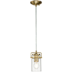 Kichler - Sospensione Contemporanea Brinley Acciaio Ottone Spazzolato 1 Luce E27