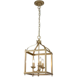 Lampadario Contemporaneo Larkin Acciaio Ottone Naturale Verniciato 3 Luci E14