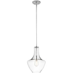 Kichler - Sospensione Contemporanea Everly Acciaio Vetro 1 Luce E27