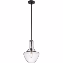Collezione Everly LAMPADA MEMORABILE Lampada piccola a sospensione a 1 luce - Bronzo Antico. Il design della collezione Everl ...