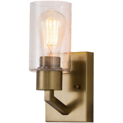 Kichler - Applique Contemporanea Deryn Acciaio Ottone Naturale 1 Luce E27