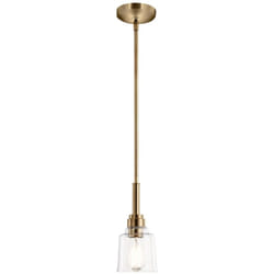 Kichler - Sospensione Contemporanea Aivian Acciaio Ottone Anticato 1 Luce E27