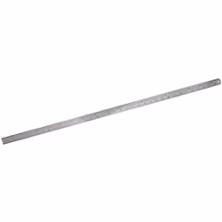 Righello di precisione in acciaio inossidabile con marcature incise all'acquaforte. Graduazioni metriche e imperiali: 0,5 mm, ...