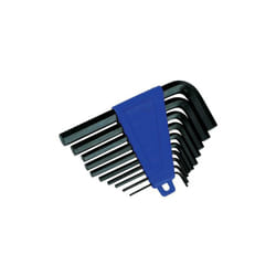 Silverline - Set chiavi esagonali metriche imperiali 10 pz acciaio 1/16' a 3/8'