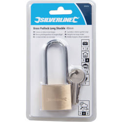 Silverline - Lucchetto in ottone a gambo lungo 56 mm