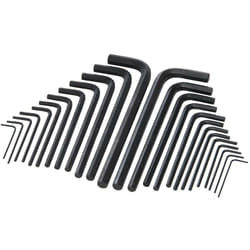Silverline - Kit di chiavi a brugola lunghe 25 p.zi Metrica e af