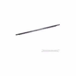 Lame per sega ad arco in acciaio al carbonio con i denti induriti. Dimensioni: 304 mm, 525 mm, 600 mm, 750 mm. Prodotto origi ...