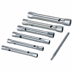 Acciaio resistente alla corrosione. Include traversino. Doppie: 8 x 9 mm, 10 x 11 mm, 12 x 13 mm, 14 x 15 mm, 16 x 17 mm e 18 ...