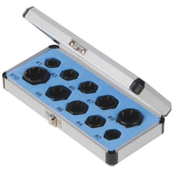 Silverline - Set estrattori bulloni viti 10 pz misure da 9 a 19 mm in acciaio Prezzo