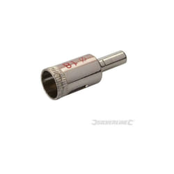Silverline - Sega a tazza diamantata per forare piastrelle , vetro, marmo, ardesia e gres porcellanato varie mis.-18 mm