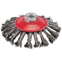 Silverline - Spazzola a tazza in acciaio a filo ritorto 115 mm