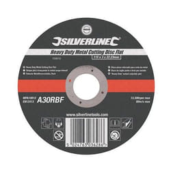 Disco da taglio piatto e forte per metallo 115 x 3 x 22,2 mm - Silverline
