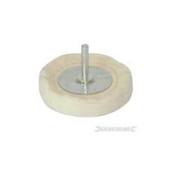 Silverline - Ruota lucidante per la lucidatura finale dei metalli ideale per trapani-75 x 12 mm