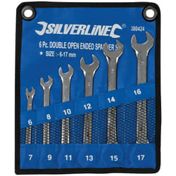 Silverline - Set di chiavi a forchetta 6 p.zi 6 - 17 mm