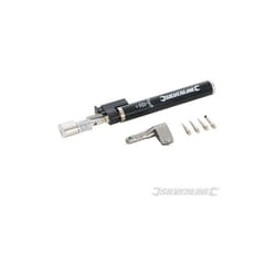 Silverline - Saldatore a gas accensione elettronica e regolazione calore portatile