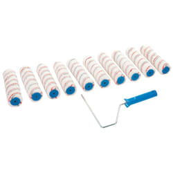 Silverline - Manico con telaio rullo di verniciatura e 10 rulli di ricambio 254 mm