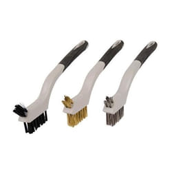 Silverline - Set di Mini Spazzole Metalliche 3pz