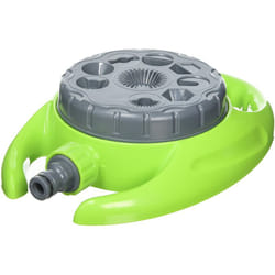 Silverline - Annaffiatore irrigatore spruzzatore a disco con 9 regolazioni rotazione 360°