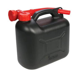 Silverline - Contenitore porta carburante 5 l Nero
