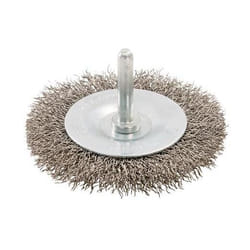 Silverline - Spazzola a tazza rotante in acciaio inossidabile 75 mm