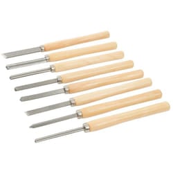 Silverline - Set di scalpelli per tornire il legno 8 p.zi 8 p.zi