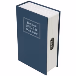 Cassaforte di sicurezza, con blocco, in metallo solida. Abilmente mascherata da libro per ingannare i potenziali ladri. Coper ...
