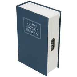 Silverline - Cassaforte a forma di libro con combinazione a 3 cifre 180 x 115 x 55 mm