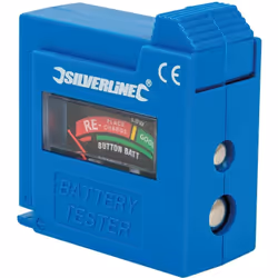 Tester leggero, maneggevole e compatto per testare una vasta gamma di batterie: AAA, AA, D, C, 6F22/PP3 9 V e batterie a bott ...