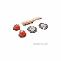 Spazzole metalliche e spazzole a tazza Set completo per rimuovere ruggine e vernice, per disincrostare, sbavare e per prepara ...