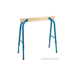 Silverline - Cavalletto supporto in legno 4 altezze regolabile pieghevole 150 kg
