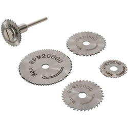 Silverline - Set lame circolari per sega hss 6 p.zi 22, 25, 32, 35 e 44 mm