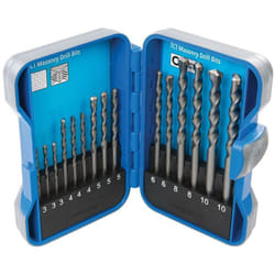 Silverline - Set di punte da trapano in tct per muratura 15 p.zi 3 - 10 mm