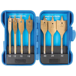 PUNTE MECCHIE TITANIO LEGNO SET 7pz 10-32mm FRESE PLASTICA 279870