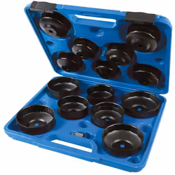 Chiavi a tazza al cromo vanadio con finitura all'ossido nero per resistere alla ruggine. Per la rimozione e l’installazione d ...