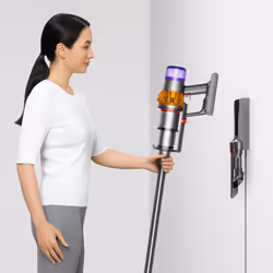 Dyson V15 Detect Absolute Aspirapolvere a bastone 2 in 1 Batteria Secco Senza sacchetto Nichel, Acciaio inox, Giallo - Vista aggiuntiva 5
